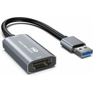 HDMI キャプチャーボード ゲームキャプチャー USB3.0 ビデオキャプチャカード 1080P60Hz ゲーム実況生配信、画面共有、録画、ライブ会議の画像