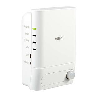 NEC Aterm Wi-Fi中継機 コンセント直挿し 人感センサー付き ライト点灯 Wi-Fi 5(11ac)2ストリーム対応 W1200の画像