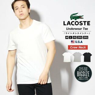 ラコステ LACOSTE Tシャツ メンズ レディース 半袖 ワンポイント ブランド 薄手 TH3321 海外モデル USA規格 夏 おしゃれ ストリート系 B系 HIPHOPの画像