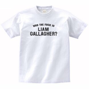 WHO THE FUCK IS LIAM GALLAGHER? リアムギャラガー 音楽Tシャツ ロックTシャツ バンドTシャツの画像