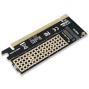Novonest M.2 NVME SSD to PCIE 4.0アダプター 変換カード サポートPCie x 16スロット M.2 Mキー NVMe SSD 2230/2242/2260/2280サポート M.2 PCIE 3.の画像