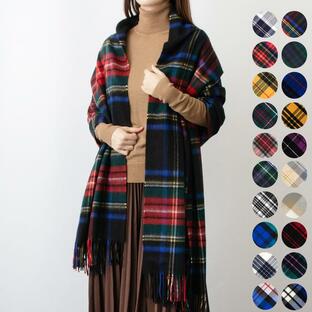 ジョンストンズ JOHNSTONS カシミア大判ストール（カシミヤ） CASHMERE TARTAN STOLE WA000056 WA56の画像