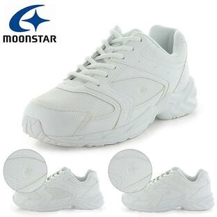 防水 スニーカー ムーンスター MoonStar MS ADV01 メンズ レディース キッズ 子供 3E 幅広 シューズ 靴 運動靴 通学 学校 ホワイト 白 MS-ADV01の画像