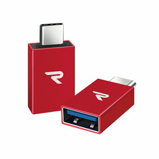 RAMPOWRCB04 Red 2個セット USB C to USB 3.0 Type-C to USB 3.0 3A USBC TypeC タイプC 外付けHDD USBメモリ マウス キーボード ゲームコントロール カードリーダー 接続 MacBook Pro Google Chromebook Pixelbook Google 送料無料の画像