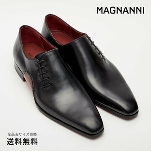 MAGNANNI マグナーニ メンズ 靴 紳士靴 オパンカ サイドレース ブラック 革靴 ビジネスシューズ BLの画像