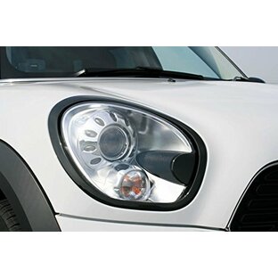 MINI CROSSOVER R60 ヘッドランプリムカバー 生地 黒色 ABS製 -の画像