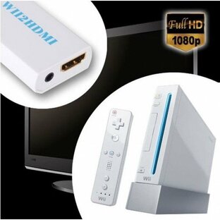 Wiito HDMIコンバーター Wiiシグナルを720p/ 1080pに変換 すべてのWiiディスプレイモード(NTSC 480i 480p, PAL 576i) 対応 whti200の画像