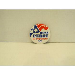 ピンバッジ Ross PEROT Political Pin Pinback Button "92 FLAGの画像