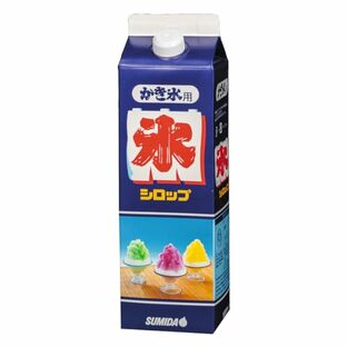 スミダ飲料 かき氷シロップイチゴ 1L×2本の画像