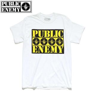 パブリック エナミー【PUBLIC ENEMY】SS TEE WHITE ロゴ 半袖 Tシャツ ヒップホップ【ネコポスのみ送料無料】の画像