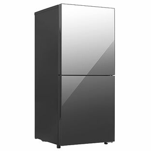 ツインバード 2ドア冷凍冷蔵庫 幅49.5cm 121L 右開き HR-GJ12B ブラック 自動霜取り 大容量冷凍室 一人暮らし 製氷皿付 燕三条の画像