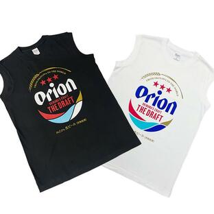 雑貨 沖縄 お土産 オリオンビール コラボ tシャツ T-SHIRTS メンズ 半袖 綿100% オリオンオリジナルTシャツ ノースリーブ BIGロゴの画像