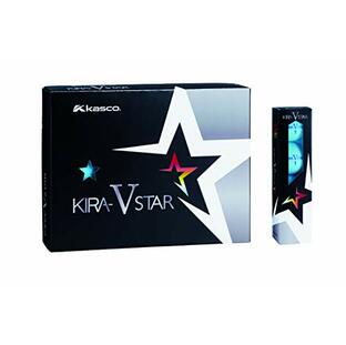 キャスコ(Kasco) ゴルフボール KIRA STAR V キラスターV ユニセックス キラスターVN アクア 最適ヘッドスピード: 25~45 2ピースボール: 1コア+1カバーの画像
