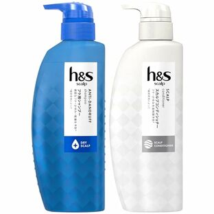 h&s scalp(エイチアンドエス スカルプ) [セット買い]h&s (エイチアンドエス) scalp スカルプ ドライ 脂性頭皮用 フケ・かゆみ・乾燥を予防 男性用 メンズシャンプー350ml +コンディショナー ポンプ350ｇ 2個 (x 1)の画像