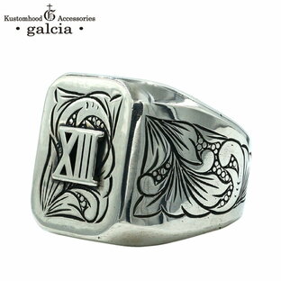 galcia / ガルシア " RECTANGLE ENG RING XIII 13 " SILVER 925 メキシカン シルバー リング (18R-RE203SS)の画像