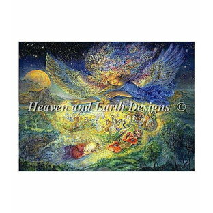 HAED クロスステッチ刺繍図案 Heaven And Earth Designs 輸入 上級者 Josephine Wall 黄金色の眠り Golden Slumbers 全面刺しの画像