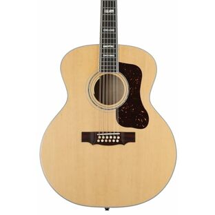 GUILD (ギルドギター) USA製 12弦 アコースティックギター ジャンボタイプ サイド・バック フレイムメイプルモデル ピックアップ付 F-512E Maple BLD【国内正規品】の画像