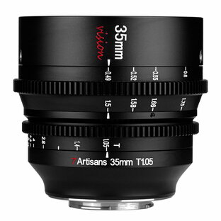7artisans 35mm T1.05 シネマレンズ APS-C 大口径 マニュアルフォーカス SONY E/富士film X/Canon RF/M43/Lマウント対応 映画、ビデオ、VLOGなどプロの映像制作 動画撮影用の画像