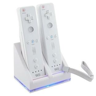 Wii  Wii U リモコン 充電器 2800mah バッテリー2個付の画像