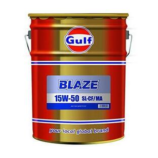 GULF ガルフ Gulf BLAZE ガルフBLAZE 15ｗ50 SL-CF・MA 鉱物油 20L HTRC3の画像