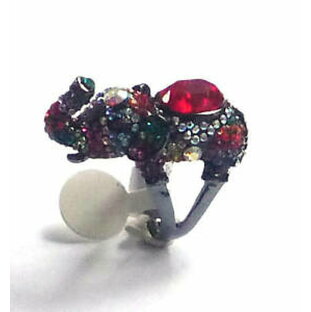 anello wilson ジュエリー・アクセサリー バトラーウィルソンマルチクリスタルエレファントリングサイズbutler et multi cristal elephant bague taille nの画像