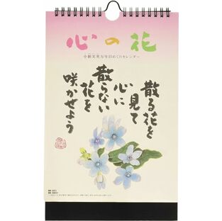 新日本カレンダー 万年カレンダー 壁掛け 日めくり 心の花 小籔実英 NK8651の画像
