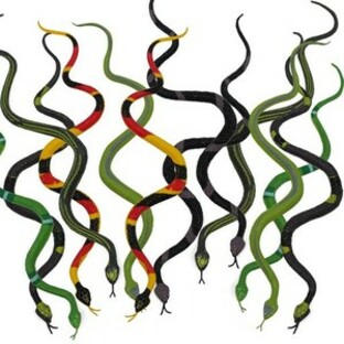 HUAZONTOM ヘビ おもちゃ 蛇 玩具 リアル いたずらグッズ ジョークグッズ ドッキリ スネーク ゴム ミニ 12本 びっくり箱 偽の蛇 ハロウィの画像