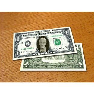 人気俳優 リチャード・ギア Richard Gere 本物米国公認1ドル札紙幣-8の画像
