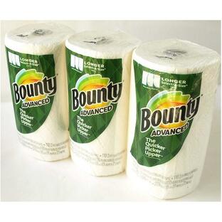Bounty バウンティー ペーパータオル 2枚重ね 123シート × 3ロール (柄あり)の画像