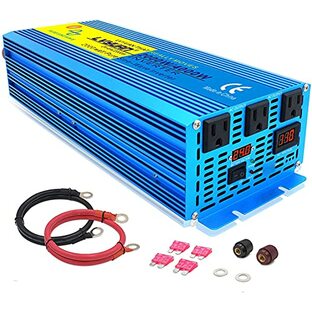 LVYUAN（リョクエン）インバーター 正弦波 24V 2000W 最大4000W DC 24V（直流）AC100V（交流）変換 50HZ 60HZ カーインバーター 太陽光発電 災害対策 地震 防災用品 車中泊グッズ 自動車 船 キッチンカー キャンピングカー 用品 キャンプ アウトドア 緊急時で大活躍 停電の対策！の画像