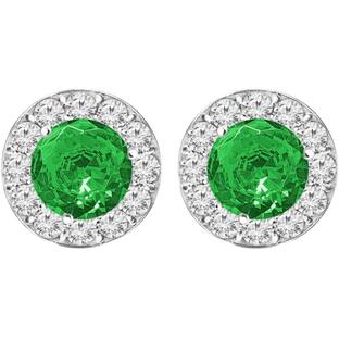 1?/ 2? ?10カラットt.w.エメラルドスタッドイヤリングスクリューバック 3/4 Carat t.w. Emerald H 並行輸入品の画像