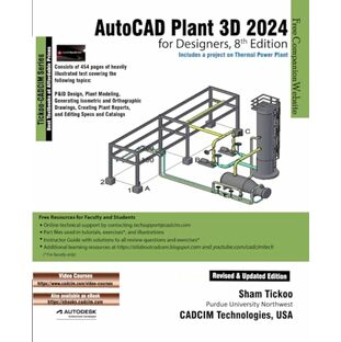 AutoCAD Plant 3D 2024 for Designers, 8th Editionの画像
