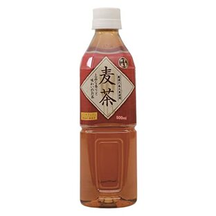 神戸茶房 麦茶 PET 500ml ×24本 [ 厳選六条大麦使用 ノンカフェイン 無香料 無着色 国内製造 ]の画像