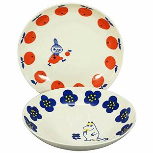 山加商店 MOOMIN (ムーミン) パスタ皿 カレー皿 ペア食器 皿 21cm リトルミイ & スノークのおじょうさん ムーミン 食器 北欧 グッズ プレゼント 日本製 MM032/4-139の画像