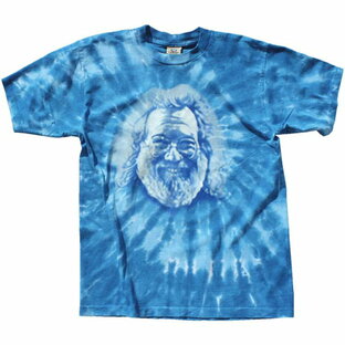 GRATEFUL DEAD JERRY BLUE SPIRAL TIE-DYE T-SHIRT / グレイトフルデッド ジェリー ブルー スパイラル タイダイ Tシャツ / ロック バンドの画像