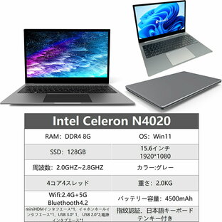 ＼＼本日限定最大10倍／【楽天ランキング1位！】【新品】パソコン ノートパソコン office付き フルHD液晶 高性能CPU メモリ 16GB SSD 128GB ～ 2TB 指紋認証 冷却ファzン ビジネス 初心者向け 初期設定済 パソコWindows11 Pro ノートPC 15.6 型の画像