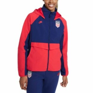 Nike U.S. AWF Womens Soccer Jacket Medium Speed RedLoyal Blueの画像