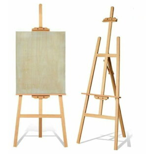 高さ調節 角度自由 木製 イーゼル 145cm 絵画スタンド 看板立て 油絵 画材 スケッチの画像