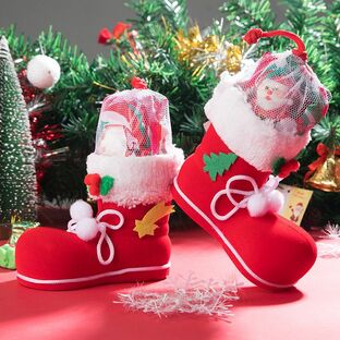 クリスマス キャンディ 彼女へのかわいいクリスマス ブーツ マシュマロ クリスマス グミ クリスマスイブ 子供用ギフトの画像