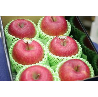 飛馬（ひうま）ふじりんご通販 青森県弘前市相馬村産の糖度14度お歳暮サンふじりんごを販売取寄。小箱 約5玉〜約6玉の画像