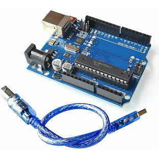 互換 Arduino UNO R3 マイコンボード ATmega328P + ATMEGA16U2 開発ボード(青)の画像