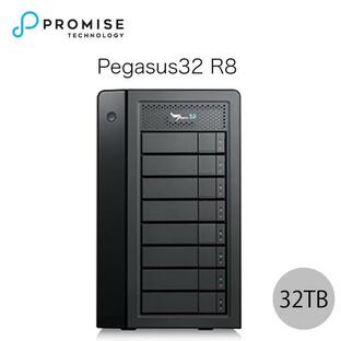 Promise Pegasus32 R8 32TB 4TBx8 Thunderbolt 3 / USB 3.2 Gen2 対応 ストレージ 8ベイ ハードウェア RAIDエンクロージャ ネコポス不可の画像