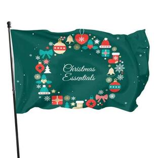 90 × 150センチメートル3 × 5フィートメリークリスマスとハッピーニューイヤー旗の画像