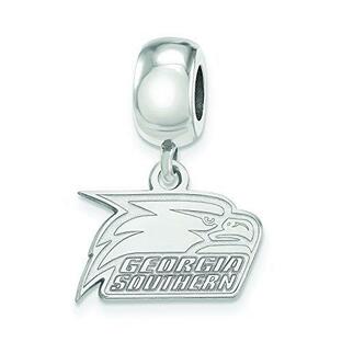 Georgia Southern Extra Small (3/8 Inch) Bead Dangle Charm (Sterling Sliver)の画像