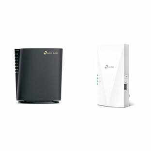 【セット買い】TP-Link 無線LAN WiFi 6E ルーター AXE5400 2402 + 2402 + 574Mbps 6GHz EasyMesh VPNクライアント 2.5G WAN/LANポート IPv6 IPoE対応 Archer AXE5400/A + Wi-Fi 無線LAN 中継器 2402 + 574Mbps 11ax/ac APモード HE160 RE700X/Aの画像