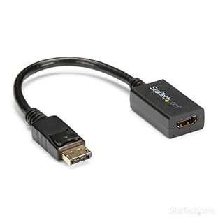 StarTech.com DisplayPort - HDMI 変換アダプタ/DP 1.2 - HDMI ビデオ変換/1080p/ディスプレイポート - HDMI 映像コンバータ/DP - HDMI パッシブアダプタ/ラッチつきDPコネクタ DP2HDMI2の画像