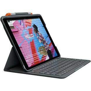 ロジクール iPad 10.2 インチ 対応 第9世代 第8世代 第7世代 キーボード iK1055BK グラファイト SLIM FOLIO 薄型 Bluetooth キーボード一体型 ケース 国内正規品の画像