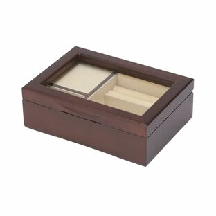 茶谷産業(Chatani) オルゴール付小物収納ボックス 「カノン」 W22×D16×H7.5cm 28-002C 日本製の画像