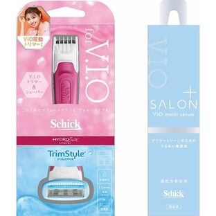 シック Schick ハイドロシルク トリムスタイル ホルダー（刃付き） ＋ サロンプラス V.I.O 濃密泡セラムの画像