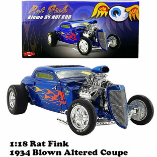 ACME 1:18 Rat Fink 1934 Blown Altered Coupe ラットフィンク ミニカー stp-GMP18965 ラットフィンクミニカー アメトイ コレクション アメリカン雑貨の画像